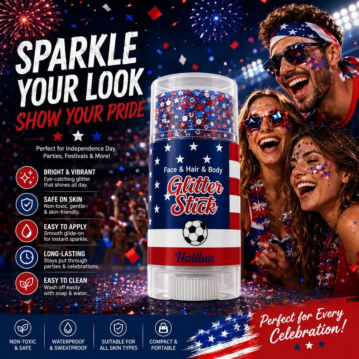 ⚡Crazy-Sale⚡Limited-Time Offer⚡4th of July Glitter Stick-A11