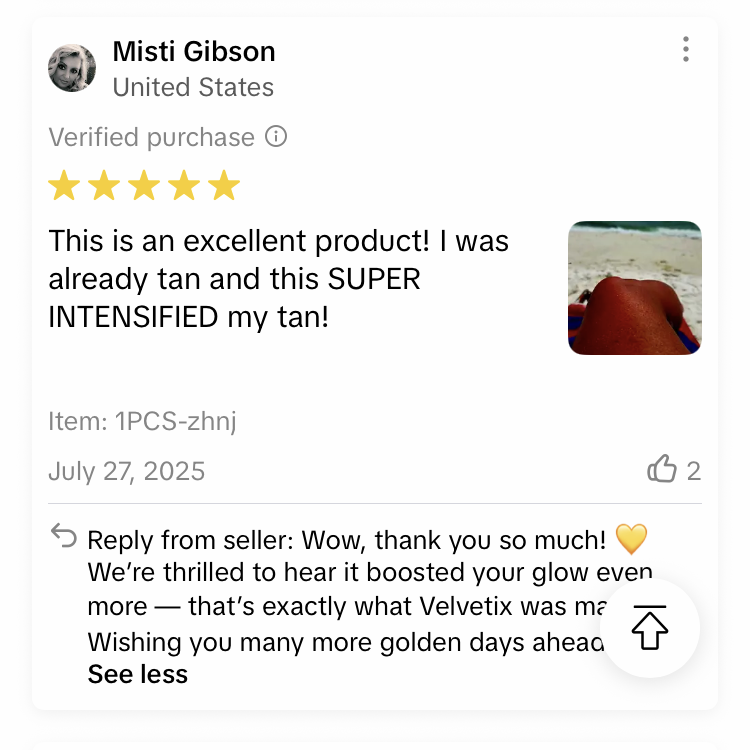 ⚡Crazy-Sale⚡60k-Sold⚡Velvetix Tanning Gel – 5.07oz Fast Tan Accelerator for Outdoor Use-A01