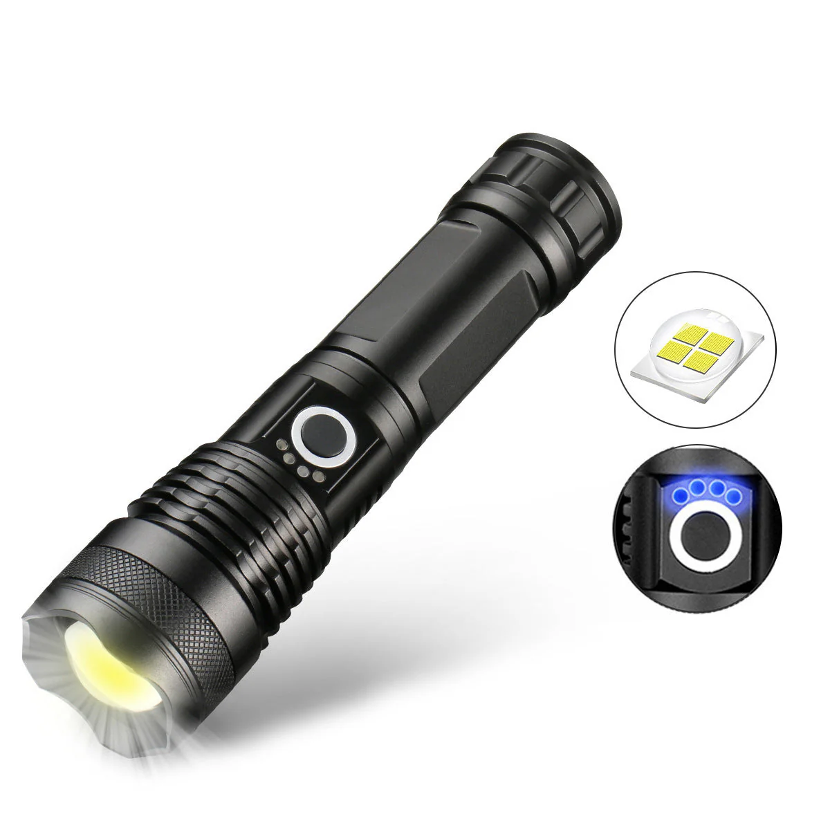 🔦 60% OFF! 🎉 90000 Lumen Rechargeable Flashlight – Extreme Brightness, Waterproof & Long Battery Life-A01