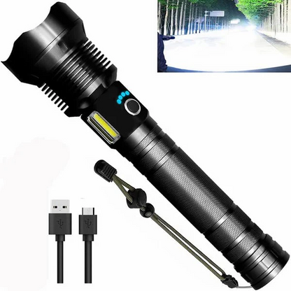 🔦 60% OFF! 🎉 90000 Lumen Rechargeable Flashlight – Extreme Brightness, Waterproof & Long Battery Life-A01