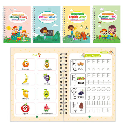 NileSands Reusable Grooved Handwriting Workbook for Kids-ZDQ8