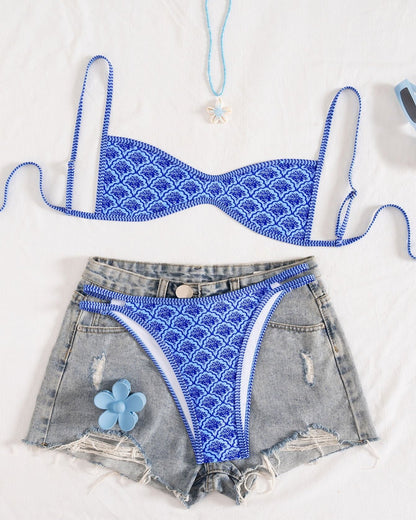 ⏰100K+ SOLD! 💥Two-Piece Set Women's Floral Print Bikini Set-#YEP8