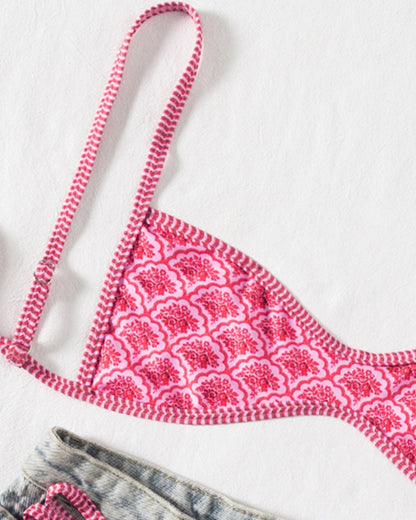 ⏰100K+ SOLD! 💥Two-Piece Set Women's Floral Print Bikini Set-#YEP8