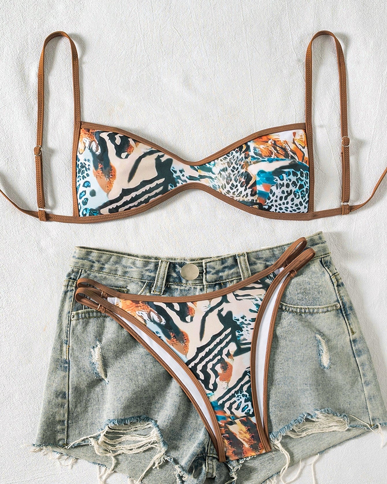 ⏰100K+ SOLD! 💥Two-Piece Set Women's Floral Print Bikini Set-#YEP8