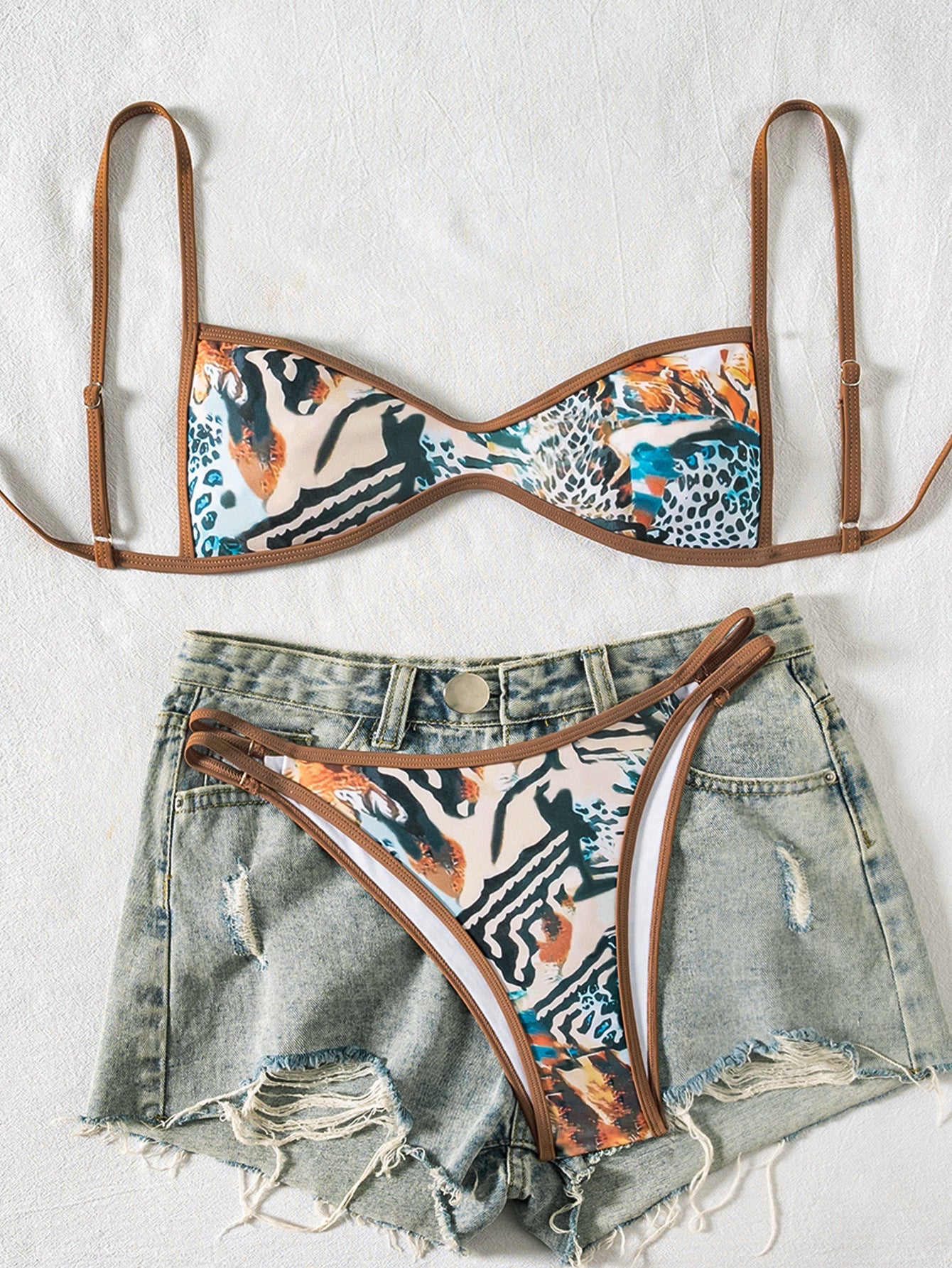 ⏰100K+ SOLD! 💥Two-Piece Set Women's Floral Print Bikini Set-#YEP8