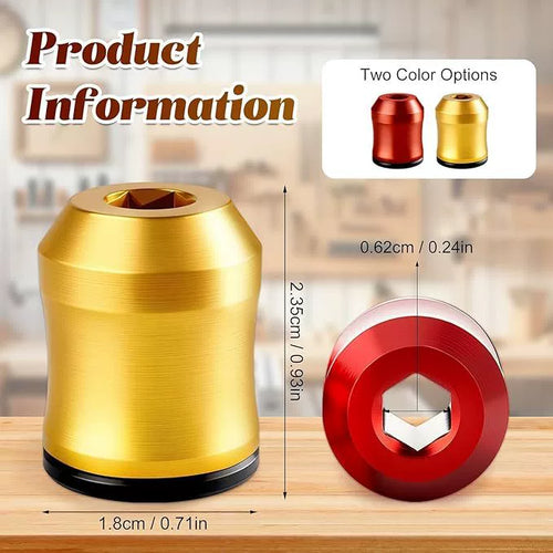 【MothersDayGift】Strong Magnetic Screw Ring: 1/4 Inch/ 6.35 mm Universal Magnetic Screw Holder - Removable Magnetic Screwdriver Drill Bit Holder for Hex Screwdriver and Power Bits-A11