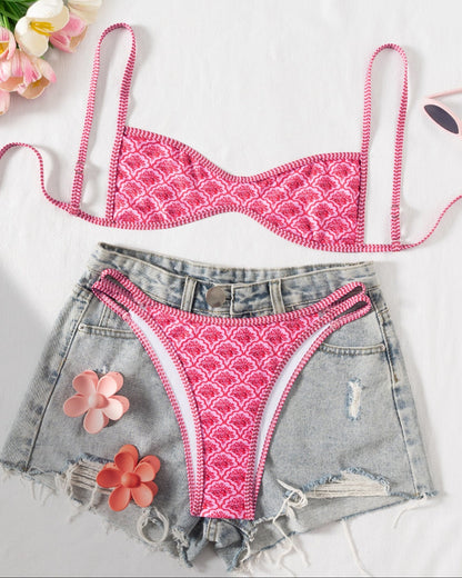 ⏰100K+ SOLD! 💥Two-Piece Set Women's Floral Print Bikini Set-#YEP8