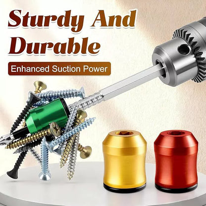 【MothersDayGift】Strong Magnetic Screw Ring: 1/4 Inch/ 6.35 mm Universal Magnetic Screw Holder - Removable Magnetic Screwdriver Drill Bit Holder for Hex Screwdriver and Power Bits-A11
