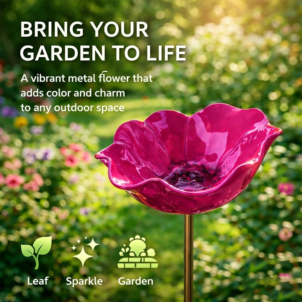 💖🎁2026 Mother's Day Gifts 50% Off--🎁Handmade Metal Flower Garden Stake🐦-ZDQ8