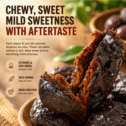 🐵Say goodbye to high-calorie guilt! 🥝Satisfy your cravings with ourfiber-rich Steamed dates-B01