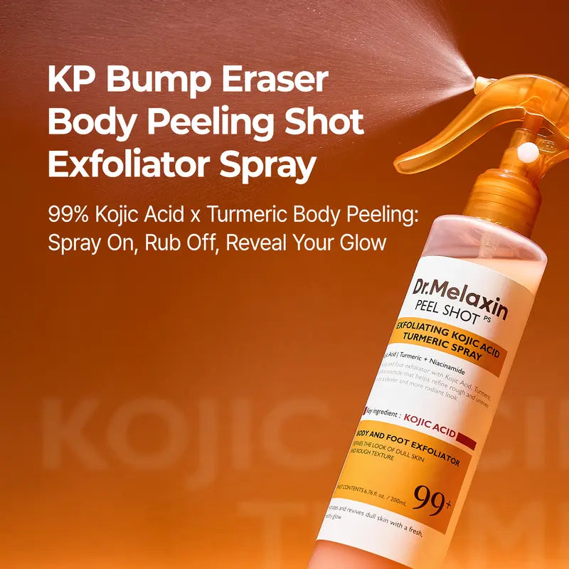 🏆Flash Sale⚡ ﻿ [Dr.melaxin Official] Peel Shot Keratin Care Kojic Acid Turmeric Spray 200ml Pore Clearing Exfoliating Formula Skin Repair Scrub ﻿-A11