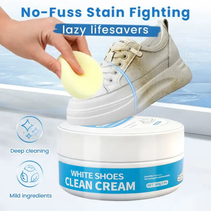 ⚡Flash-Sale⚡100k-sold💧Multipurpose No-Wash White Shoe Cleaner  Gentle Non- Irritating Eco-Friendly-LLB6