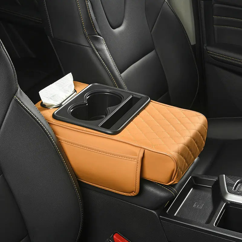 🏆Flash Sale⚡ 50K+ SOLD! 🏆Multifunctional Car Armrest Organizer – 4-in-1 Pad, Storage Bag & Console Tray-#YUN7