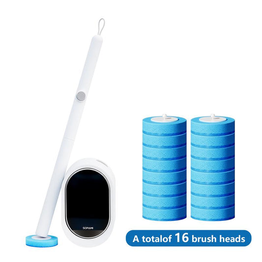 🎊BIG DEAL 50% OFF🎉Toilet Scrubber Kit with Self-Cleaning Disposable Pads – No Pre-Rinse, No Mess, No Odor-ABB8