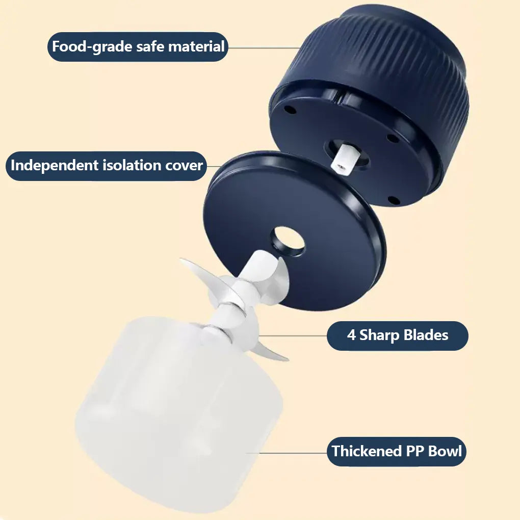 ⚡Crazy-Sale⚡Limited-Time Offer🔌 USB Rechargeable，300ML Electric Mini Chopper 🔥-102