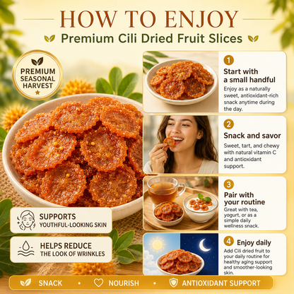 🏵️Say goodbye to fine lines & dull skin! 🍃Glow naturally with our fiber-rich Natural Dried Cili Fruit-C7