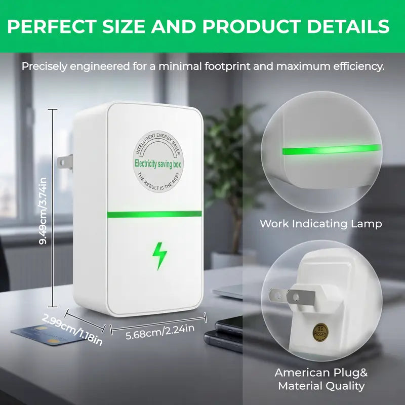 ⚡Plug-In Power Box with US/Europe Plug 2026 Updated Design, Compatible with 90–250V Input Range Multi Plug Outlet-A11