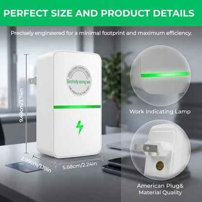 ⚡Plug-In Power Box with US/Europe Plug 2026 Updated Design, Compatible with 90–250V Input Range Multi Plug Outlet-A11