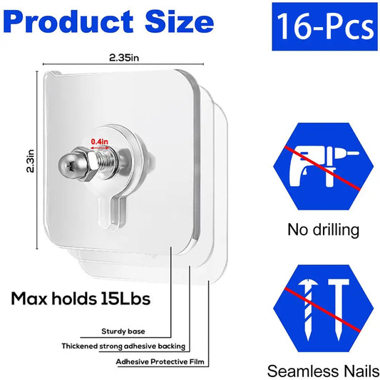 🏆Flash Sale⚡ 50K+ SOLD!💥No-Drill Screw Stickers, Strong Adhesive No-Nail🏆 -A11
