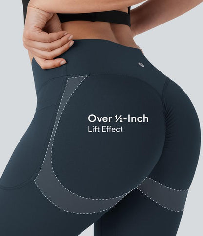 🏆Flash Sale⚡ 80K+ SOLD! 🏆High Waisted Scrunch Butt Lifting Tummy Control Pocket Shaping Training Leggings-A11