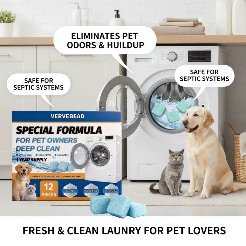 🏆Flash Sale 50K+ SOLD!🔥Eco-Friendly Washing Machine Cleaner Fights Pet Odors-ZDQ8