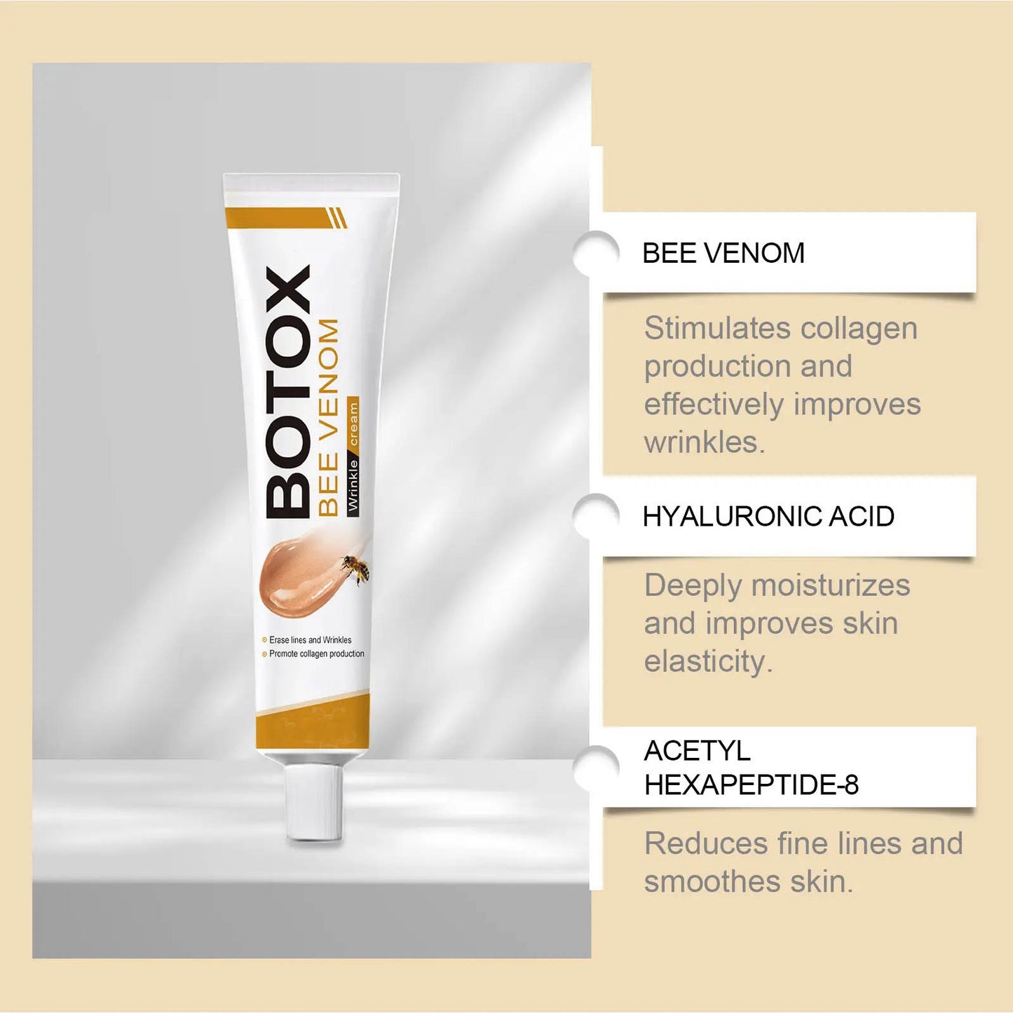 ⚡Flash-Sale⚡100k-sold⚡✨ Botox Bee Venom Cream | Anti-Aging Wrinkle Removal Firming Lifting-HZ