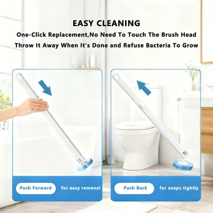 ⚡Crazy-Sale⚡60k-Sold⚡Snofrid Disposable Toilet Brush, Toilet Bowl Wand Holder-A01