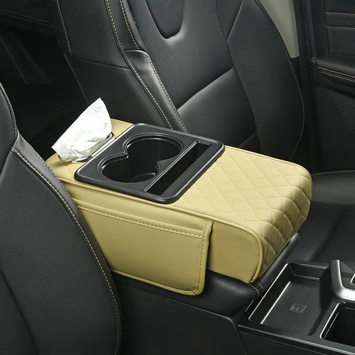 🏆Flash Sale⚡ 50K+ SOLD! 🏆Multifunctional Car Armrest Organizer – 4-in-1 Pad, Storage Bag & Console Tray-#YUN7