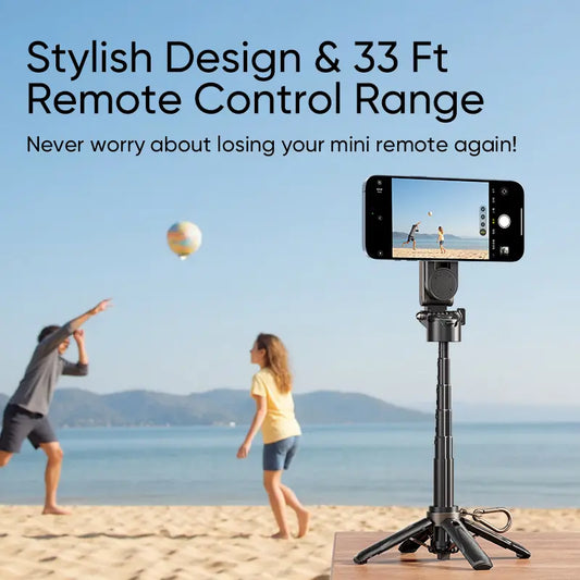 ⚡Flash-Sale⚡100k-sold⚡NEW - MAGIC JOHN 4-in-1 Multifunctional Magnetic Selfie Stick – 360° Rotation-A01