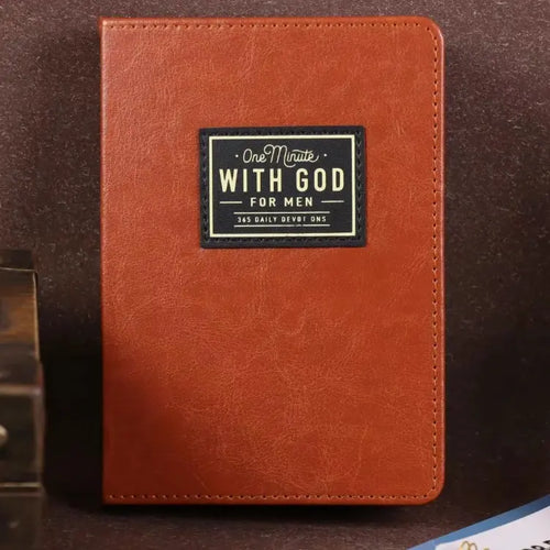 🏆One Minute with God for Men, 365 Days Devotional Journal, Portable Daily Reflections Book, Perfect Gift for Holidays Birthdays Christmas New Year, Self Improvement Journal-A11