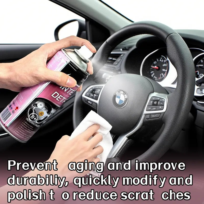 Interior Detailer Restorer Polishes for Leather, Plastic ,Rubber, User Friendly Trim Restorer Safe Auto Detailing Supplies ﻿-A11