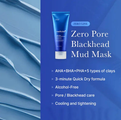 ⚡Flash-Sale⚡100k-sold⚡Zero Pore Blackhead Mud Mask | 3 min mud mask | pore care | Strong Blackhead Absorption -A11