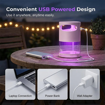 🔥HOT SALE 49% OFF🦟UV Mosquito Killer Lamp – 🔇quiet, USB, chemical-free-A01