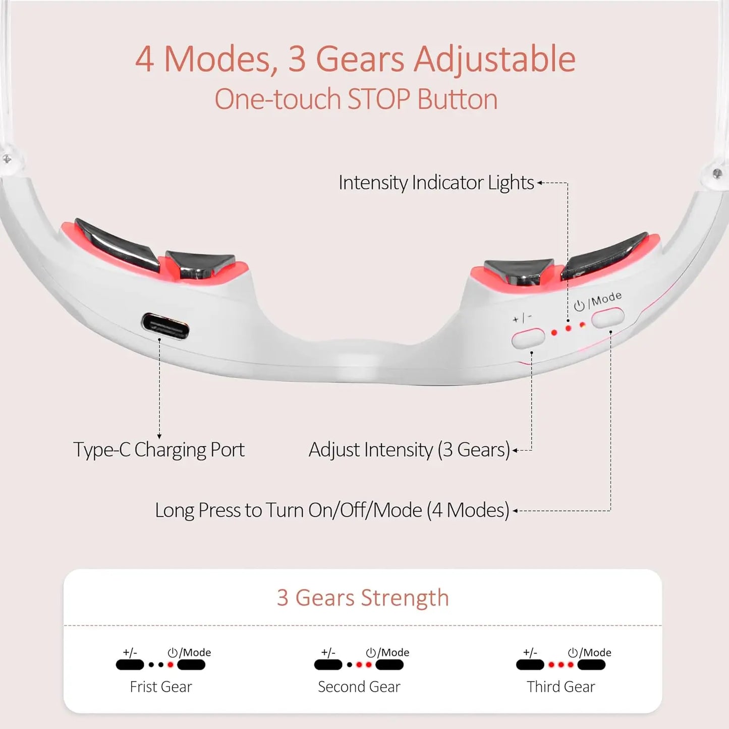 ⏰️Flash Sale⏰️Limited-Time Offer⏰️Under Eyes Red Light Therapy Eyelift Massager Glasses-886