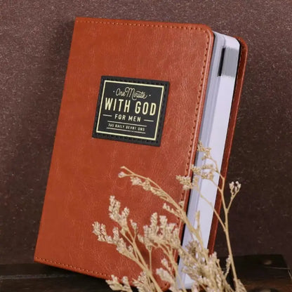 🏆One Minute with God for Men, 365 Days Devotional Journal, Portable Daily Reflections Book, Perfect Gift for Holidays Birthdays Christmas New Year, Self Improvement Journal-A11