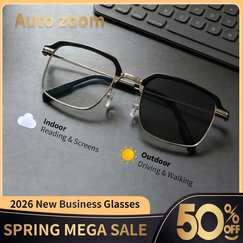 ⚡Crazy-Sale⚡60k-Sold⚡Auto-Adjusting HD Reading Glasses-A01