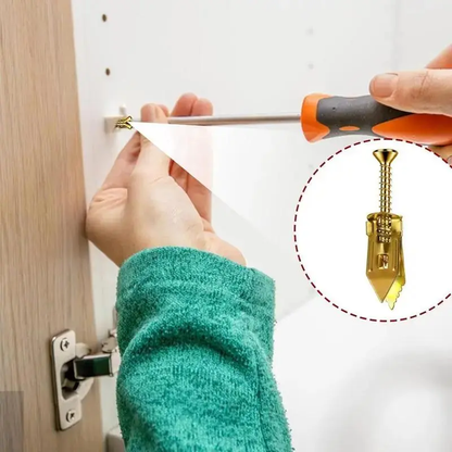 🏆Flash Sale⚡ 50K+ SOLD! 🏆Self-Drilling Drywall Anchors Kit No Drill Needed Easy Hang for Home-#YUN7