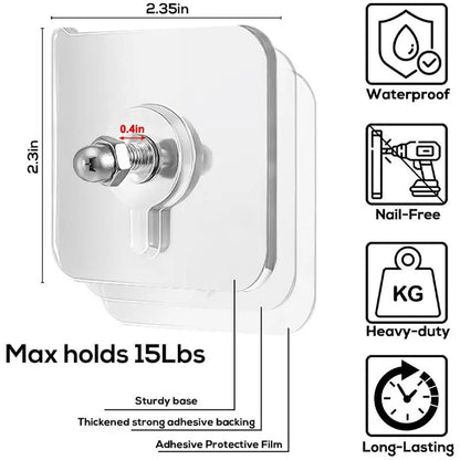 ⚡Flash-Sale⚡100k-sold⚡BUY 10 GET 10 FREE 20PCS Adhesive Frame Hooks Wall Mount-A11