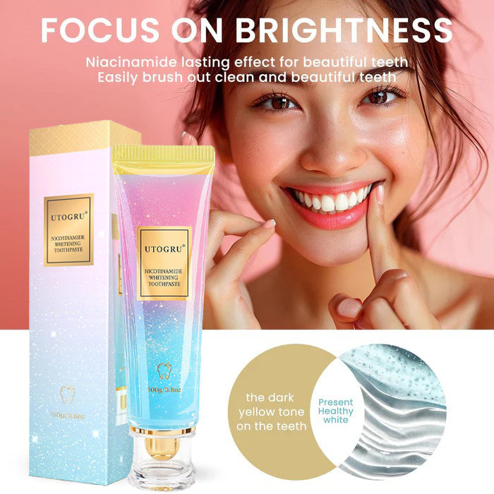 SimpleSigil™Triple Fluoride-Free Whitening Niacinamide Toothpaste-W18