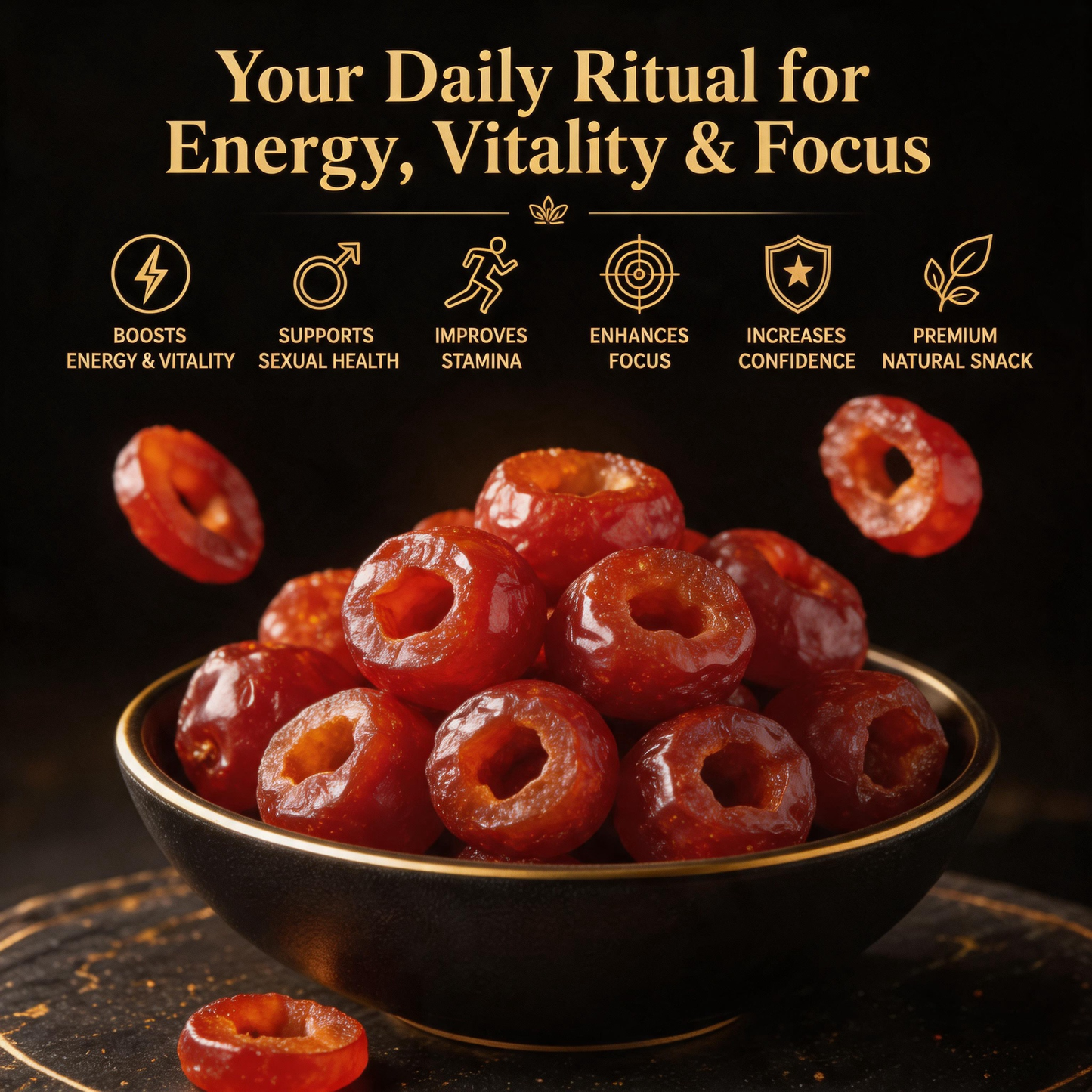 🍏🍏Men’s Vitality Revival 🔥 Hollow dried hawthorn berries for Natural Energy, Stamina & Confidence - K3
