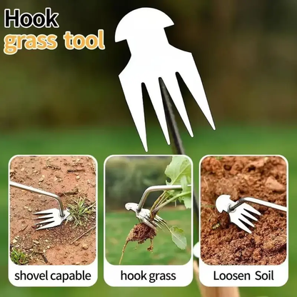 🔧Pulling Weeds and Weeding Artifact,RootingHoeing,Loosening Soil, Gardening Tools, Multi-FunctionalWeeding Shovel, Vegetable Planting, New Durable GardenWeed Upgraded Weed Puller Tool-886
