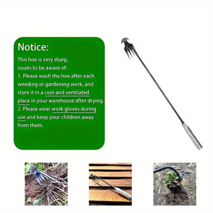 🔧Pulling Weeds and Weeding Artifact,RootingHoeing,Loosening Soil, Gardening Tools, Multi-FunctionalWeeding Shovel, Vegetable Planting, New Durable GardenWeed Upgraded Weed Puller Tool-886