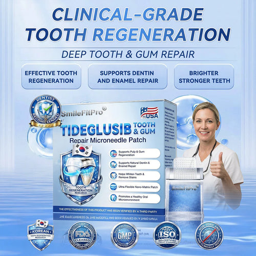 ⚡Crazy-Sale⚡69k-Sold⚡Fast‑Dissolving Tooth & Gum Repair Oral Strips-A11