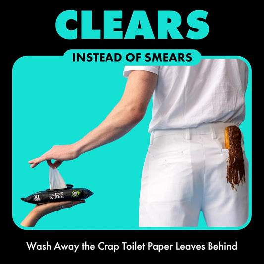 ⚡Flash-Sale⚡100k-sold⚡DUDE Wipes Flushable Wipes Mint Chill Extra-Large-A01