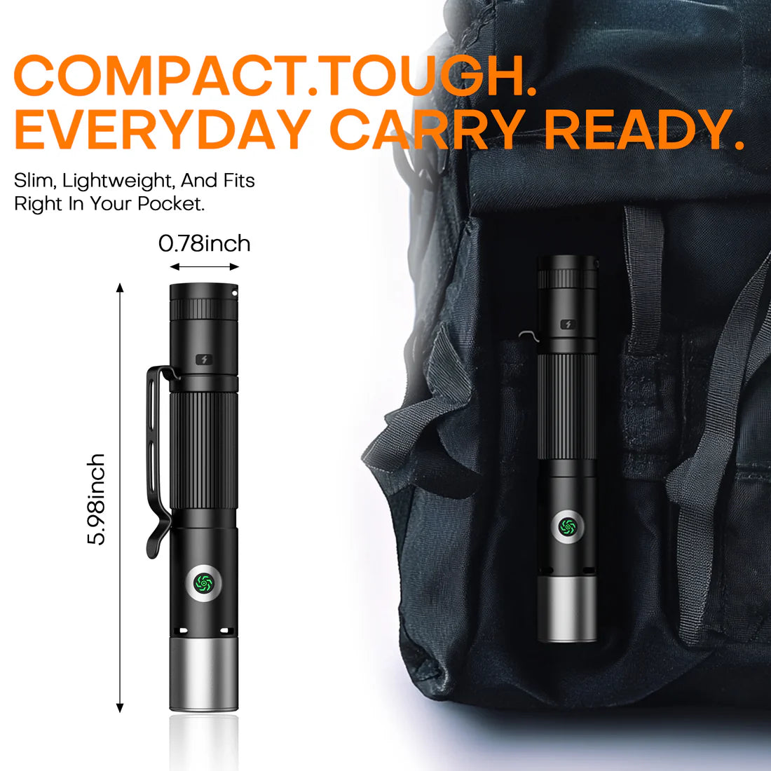 🏆Flash Sale⚡50K+ SOLD!💥🏆Rechargeable Small Flashlight-for Outdoor, Work, Home-W18