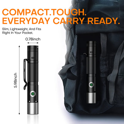 🏆Flash Sale⚡50K+ SOLD!💥🏆Rechargeable Small Flashlight-for Outdoor, Work, Home-W18