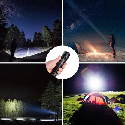 🔦 60% OFF! 🎉 90000 Lumen Rechargeable Flashlight – Extreme Brightness, Waterproof & Long Battery Life-A01