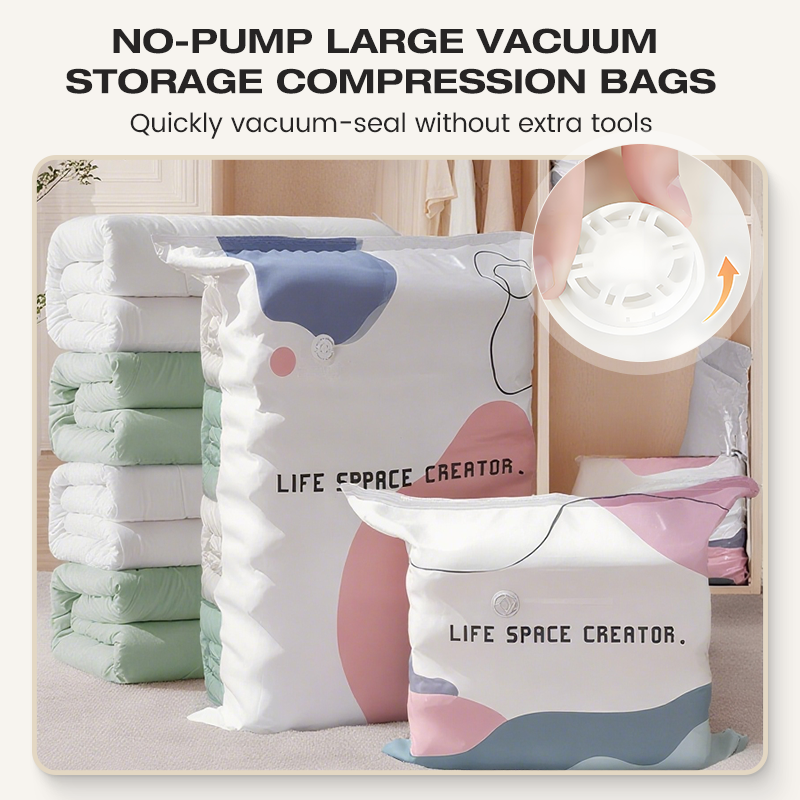 ⚡Crazy-Sale⚡Limited-Time Offer✨ LIFE SAVER！No-Pump Large Vacuum Storage Compression Bags，👍More Space Instantly-102
