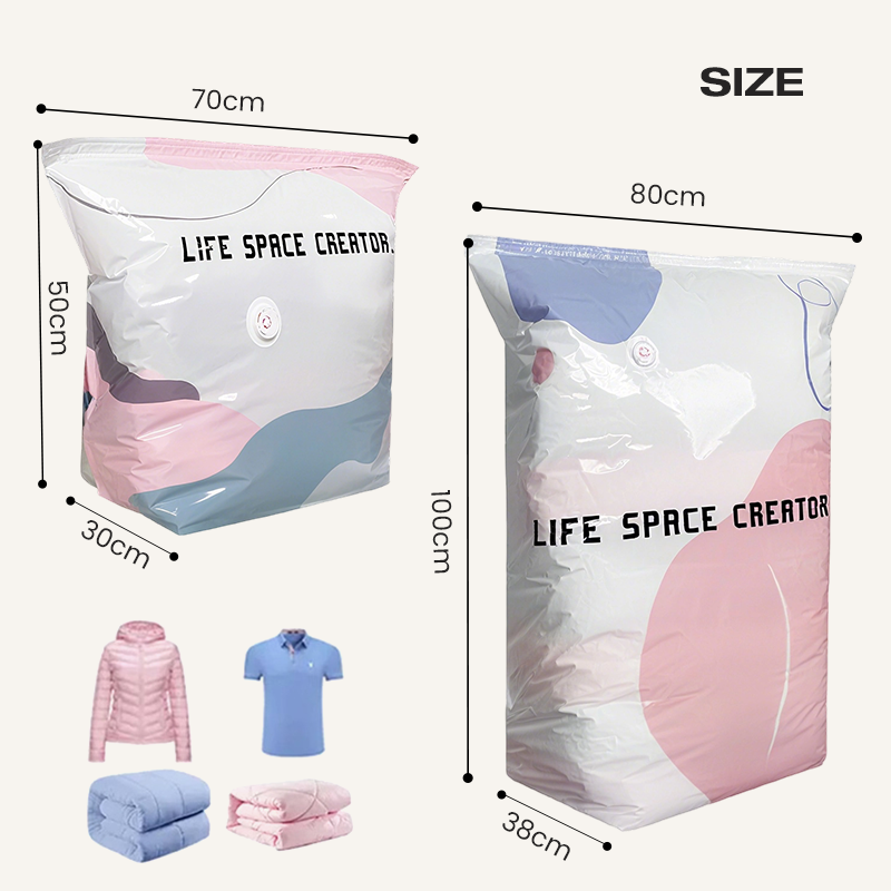 ⚡Crazy-Sale⚡Limited-Time Offer✨ LIFE SAVER！No-Pump Large Vacuum Storage Compression Bags，👍More Space Instantly-102