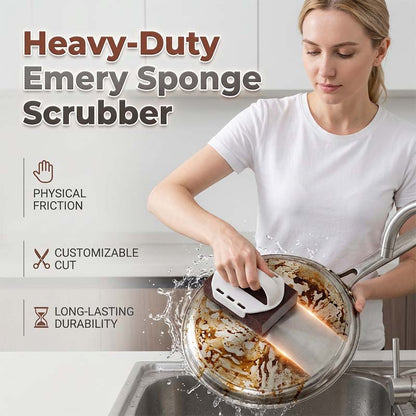 🧽🔥2026 HOT SALE🍳Emery Sponge Scrubber – Removes burnt grease & rust instantly-A01